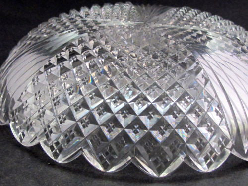 Antique Cut Glass dish from the American Brilliant period, ABP - O'Rourke crystal awards & gifts abp cut glass