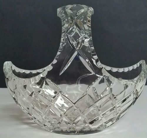 Hand cut crystal basket - O'Rourke crystal awards & gifts abp cut glass