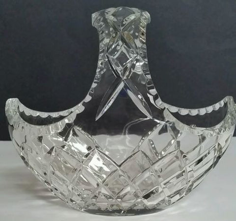 Hand cut crystal basket - O'Rourke crystal awards & gifts abp cut glass