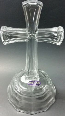 Glass cross 24 % lead crystal made in USA - O'Rourke crystal awards & gifts abp cut glass