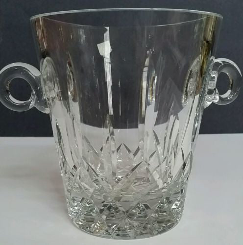 Hand cut glass ice bucket 24 % lead crystal - O'Rourke crystal awards & gifts abp cut glass