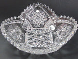 American Brilliant Period Hand Cut Antique Crystal  dish - O'Rourke crystal awards & gifts abp cut glass