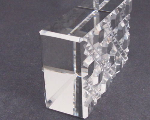 Hand Cut Glass paperweight, DEEP CUT 24% lead crystal - O'Rourke crystal awards & gifts abp cut glass