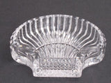 Signed Waterford cut  glass Hand Cut dish / tray shell - O'Rourke crystal awards & gifts abp cut glass