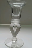 GLASS  candle sticks hand blown air trap - O'Rourke crystal awards & gifts abp cut glass