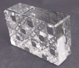 Hand Cut Glass paperweight, DEEP CUT 24% lead crystal - O'Rourke crystal awards & gifts abp cut glass