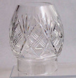 Hand Cut Glass lamp shade globe - O'Rourke crystal awards & gifts abp cut glass