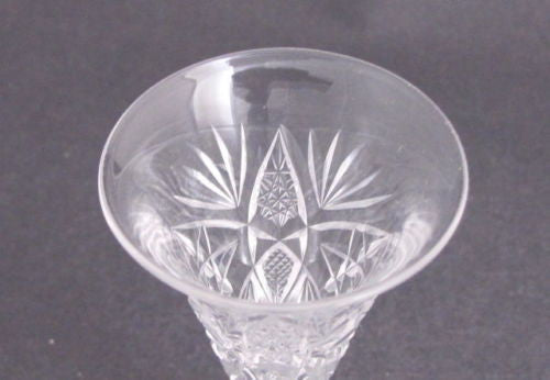 American Brilliant Period Cut Glass Taper glass Antique  Monarch - O'Rourke crystal awards & gifts abp cut glass