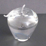 Art glass apple paperweight, crystal - O'Rourke crystal awards & gifts abp cut glass