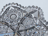 American Brilliant Period Cut Glass small blow out dish   Antique - O'Rourke crystal awards & gifts abp cut glass