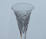 American Brilliant Period Cut Glass Taper glass Antique  Monarch - O'Rourke crystal awards & gifts abp cut glass