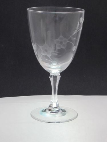 Lenox Cut glass Brookdale goblet Crystal  Made in USA - O'Rourke crystal awards & gifts abp cut glass