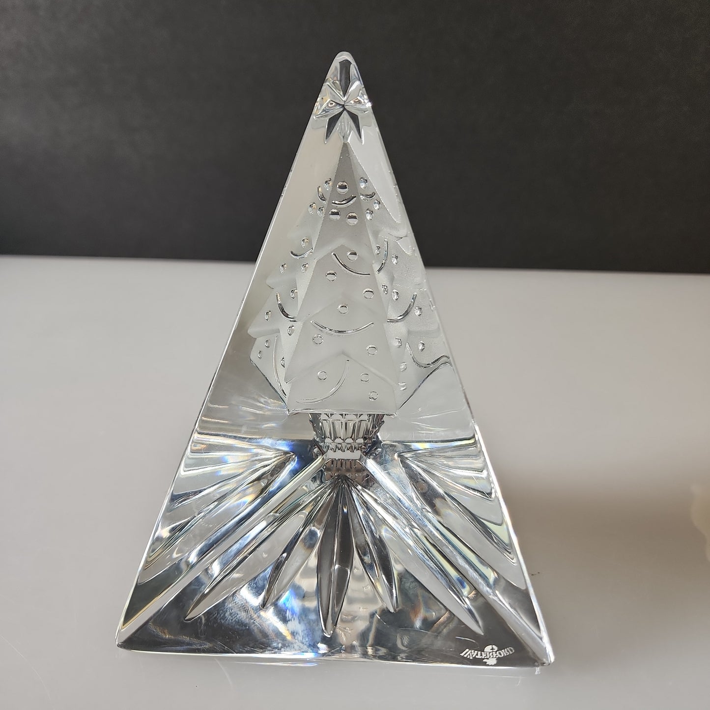 Waterford Crystal Christmas Tree Excellent Vintage Condition 