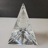 Signed Waterford crystal Christmas tree prism