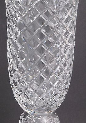 Hand cut lead  Crystal large Award vase, Can be customized 17.5" - O'Rourke crystal awards & gifts abp cut glass
