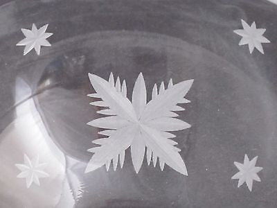 Hand cut glass bowl, frosted snowflake Can be customized - O'Rourke crystal awards & gifts abp cut glass