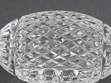 Hand cut glass football,  Can be customized Made in USA , Can't be deflated - O'Rourke crystal awards & gifts abp cut glass