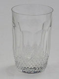 Vintage Cut Glass tumblers crosscut and facet 4 piece set - O'Rourke crystal awards & gifts abp cut glass