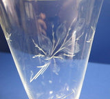 Rosenthal port /sherry glass Rose moss Hand engraved / cut signed - O'Rourke crystal awards & gifts abp cut glass