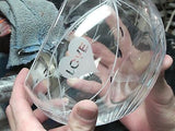 Hand cut lead crystal bowl,  Can be customized ,glass, hearts - O'Rourke crystal awards & gifts abp cut glass