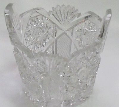 ABP cut glass ice tub Antique crystal Made in USA ABP - O'Rourke crystal awards & gifts abp cut glass