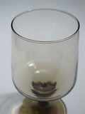 Brown water goblet stem glass - O'Rourke crystal awards & gifts abp cut glass