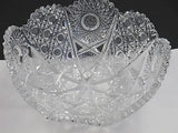 American Brilliant Period hand Cut Glass bowl / tub - O'Rourke crystal awards & gifts abp cut glass