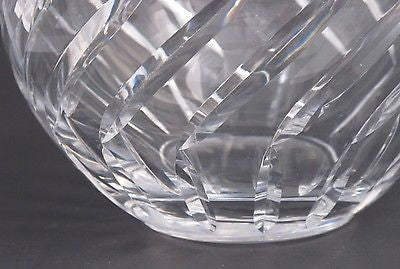 Hand Cut Glass hand  polished rose bowl / vase - O'Rourke crystal awards & gifts abp cut glass