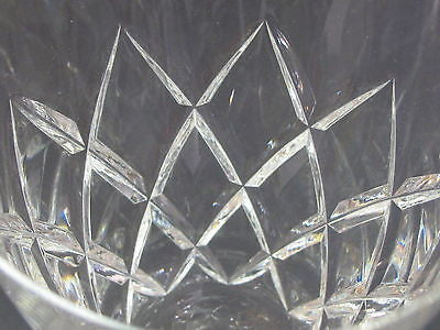 Hand Cut glass  decanter  cross cut star - O'Rourke crystal awards & gifts abp cut glass