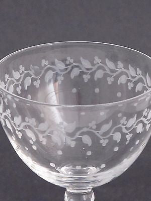 Copper wheel etched stems glass Hand cut - O'Rourke crystal awards & gifts abp cut glass