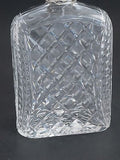 Hand Cut glass silver ring neck decanter oval stopper Portugal - O'Rourke crystal awards & gifts abp cut glass