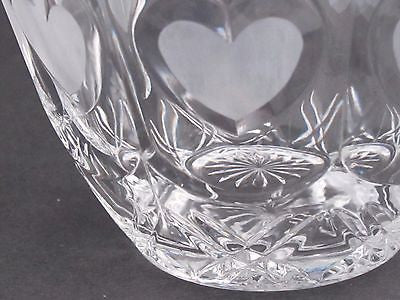 Valentine gift,  lead crystal bowl,  Made in USA ,glass - O'Rourke crystal awards & gifts abp cut glass