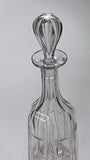 Hand Cut glass  decanter fluting and miter cut antique - O'Rourke crystal awards & gifts abp cut glass