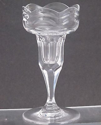 CUT GLASS pair  candle sticks - O'Rourke crystal awards & gifts abp cut glass