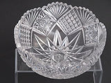 American Brilliant Period hand Cut Glass mouth blown wheel polished 8" bowl ABP - O'Rourke crystal awards & gifts abp cut glass