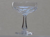 Cut glass champagne / desserts  fluted panel   pieces Signed - O'Rourke crystal awards & gifts abp cut glass