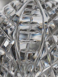 Hand cut glass football,  Can be customized Made in USA , Can't be deflated - O'Rourke crystal awards & gifts abp cut glass