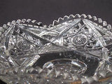 American Brilliant Period Cut Glass compote, Antique - O'Rourke crystal awards & gifts abp cut glass
