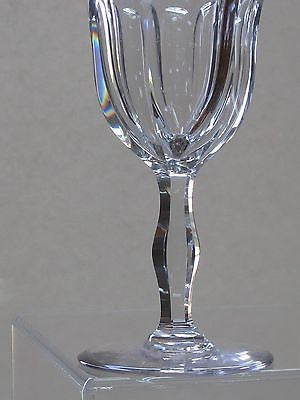 Cut glass water  fluted panel goblets 4 pieces WEBB CORBETT - O'Rourke crystal awards & gifts abp cut glass