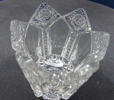 American Brilliant Period Cut Glass Tuetonic want to be votive Hawkes RECYCLE - O'Rourke crystal awards & gifts abp cut glass