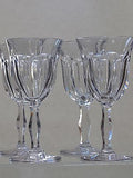 Cut glass water  fluted panel goblets 4 pieces WEBB CORBETT - O'Rourke crystal awards & gifts abp cut glass