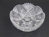 American Brilliant Period hand Cut Glass and mouth blown wheel polished bowl - O'Rourke crystal awards & gifts abp cut glass