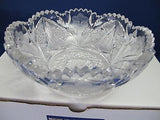 American Brilliant Period hand Cut Glass cool whip bowl Antique gift - O'Rourke crystal awards & gifts abp cut glass