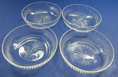 Hand Cut glass dishes 4 piece - O'Rourke crystal awards & gifts abp cut glass