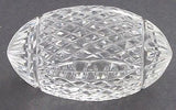 Hand cut glass football,  Can be customized Made in USA , Can't be deflated - O'Rourke crystal awards & gifts abp cut glass