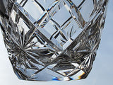 Hand Cut glass  decanter  cross cut star - O'Rourke crystal awards & gifts abp cut glass