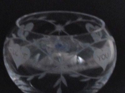 Hand cut lead crystal bowl,  Can be customized ,glass, hearts - O'Rourke crystal awards & gifts abp cut glass