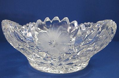 Antique Crystal authentic Bowl .