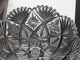 American Brilliant Period hand Cut Glass and mouth blown wheel polished bowl - O'Rourke crystal awards & gifts abp cut glass