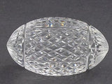 Hand cut glass football,  Can be customized Made in USA , Can't be deflated - O'Rourke crystal awards & gifts abp cut glass